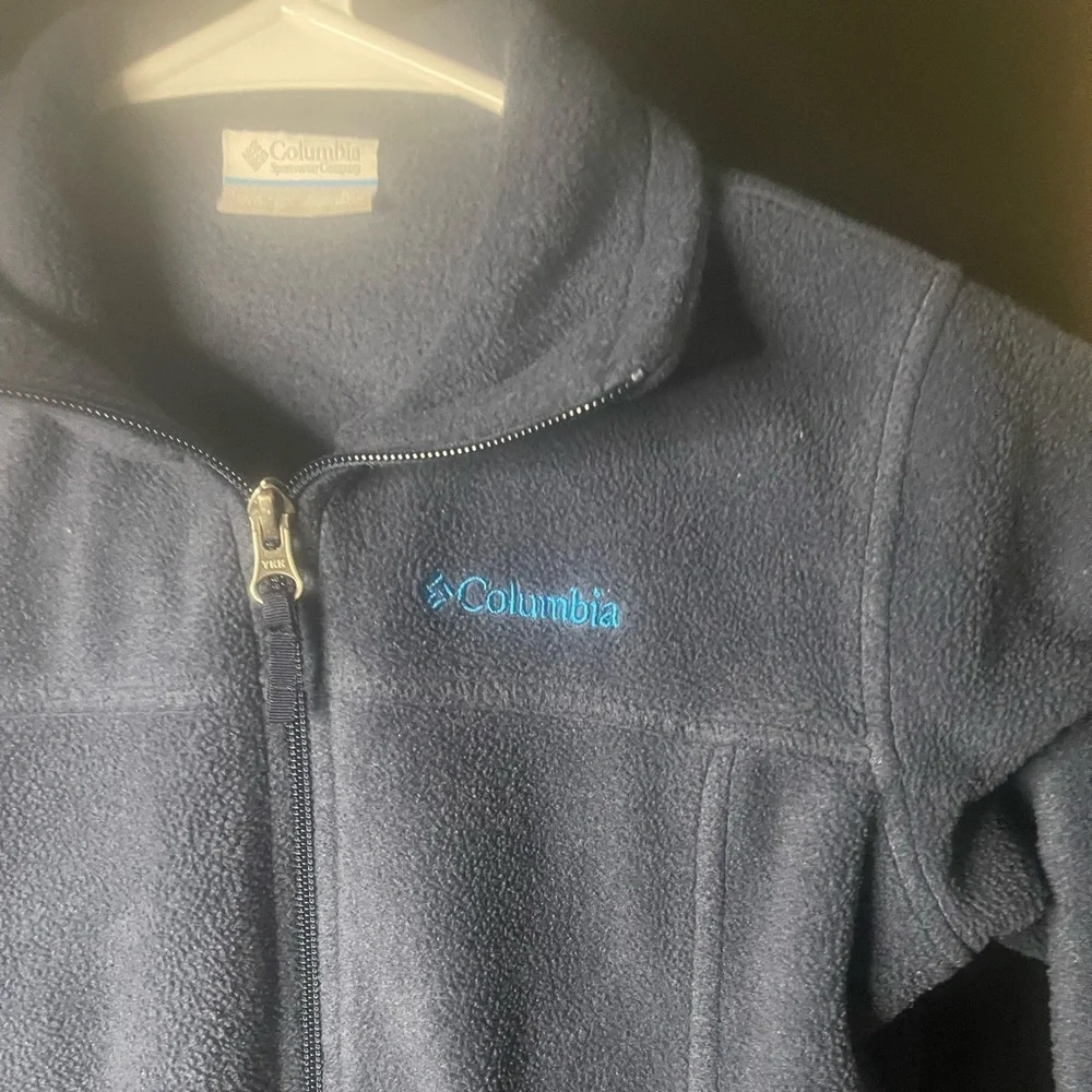 Columbia Fleece Jacket Boys Size Small (8) Blue
